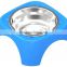 Medium-sized PP+Stainless steel Single Bowl-dog bowl & cat bowl & plastic bowl