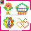 10213867 Educational baby toy Puzzle multicolour creactive snowflake bricks and blocks
