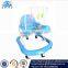 plastic canopy baby walker with 8 wheel round rolling baby walker