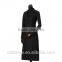 2015 new style 100% cashmere black coat 2015 women fashion clothing