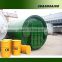 waste plastic &used tyre recycling to oil pyrolysis machine