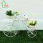 New Metal Nostalgia Yard Bike Planter cream decorative plant pots indoor