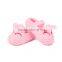 Fashion pink rabbit baby shoe wholesale knitted shoe for baby