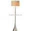 2017 hotel decorative room essentials brushed nickel floor lamp with brown linen shade good for inn decor high end