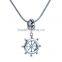 Sailor's Gift Ship Rudder Shaped Solid Silver Pendants
