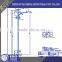 High quality galvanized galvanized steel highway lamp pole