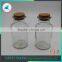 Clear Glass Oil/Vinegar Bottle With Wooden Plug