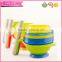 BPA free food grade pp stay put and spill proof suction baby bowl for homemade food
