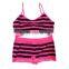 China factory Customized Emboridery Young Girls Seamless Bra Top Set without Padded Cups