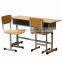 Attached Double High School Desk and Chair
