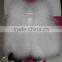 New Style Fashion Real Wedding Turkey Feather fur vest and skirt sets for Child