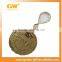 2D 3D custom made metal crafts copper gold coin pendant