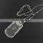 Wholesale Custom Laser Military Dog Tag With Necklace