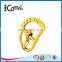 Gold custom engraved logo metal shoe accessories shoes buckle