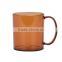 9oz AS plastic mug with color and handle