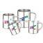8 oz stainless steel water bottle with handle