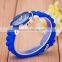 promotional gift cheap electric novel lovely plastic band quartz watch for girls students