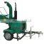 30hp 40hp 50 hp diesel engine,hydraulic feeding,trailed wood chipper machine with CE for sale