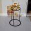 hanging glass candle jar with mratl holder and candle seat