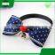 Wholesale dog cat training leather collar with bow tie with free sample