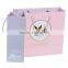 Gift promotional packaging paper bags with cotton handle