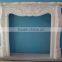 Customized size hand carved marble fireplace