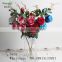 Decorative artificial bouquet foliage,artificial table centerpieces flowers ,artificial rose
