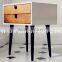 Stylish solid wood corian shelved living room bedside cabinets