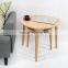 Bamboo Round Three Corner Coffee Table