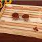 Eco-friendly unfinished natural wooden bread serving tray