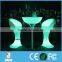 Glowing bar nightclub furniture illuminated led bar table with Stainless Steel
