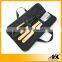3pcs bbq tools with glove and nylon zipper pouch/ bbq tool set