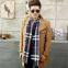 Soft Classic Cashmere Feel Plaid Checked Men Scarf Wrap Supplier