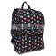 2016 zebra-stripe fabric wholesale colorful polyeste foldable bag back to school backpack
