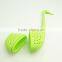 16050 Hot selling goose shape silicone tea strainer