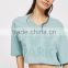 Blank T-Shirt with Short Sleeve Crop Designs Wholesale Custom Made in China T-shirt Printing Machine Prices in India