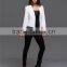 2015 Spring New Fashion Women Soild Color Long Sleeve White and Black fall Jacket Coats Women Outwear female fall Suit