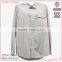 Office casual wear shirt women elegant 100%cotton formal shirt loose fit solid white shirt