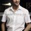 Men's solid white cotton Shirt slim fit shirt HOT! MSH20150007