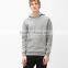 Casual all-match gray quality plain hoodies
