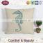 natural linen color home decor customize linen beach cushion cover