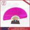 Unique Wedding Favors Luxurious Bamboo Silk Hand Fans Big Flower Theme Fan