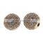 cz Micro Pave Brass Round Beads