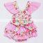 Floral bubble rompers and shorts set infant clothing girl toddler outfits M6072804