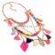 New Color Wood Beads Tassel Necklaces Bohemia Boho Ethnic Style Multilayer Chain Feather Pendant Bijoux Women Jewelry