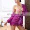 Charming design purple women sleepwear robe