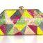 Colorful wedding clutch bag/evening bag/rehinestone purse evening clutch bag/crystal purse clutch bag