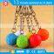 OEM Custom souvenir soft PVC alphabet key chain