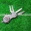 China Factory wholesale magnetic golf switchblade divot repair tools / pitch forks