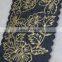 High fashion gold printed elastic ribbon for garment decoration